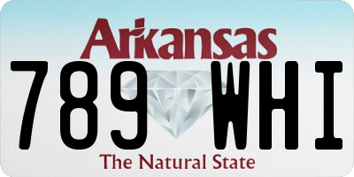 AR license plate 789WHI
