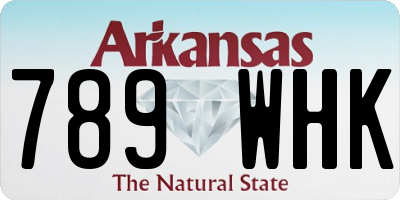 AR license plate 789WHK