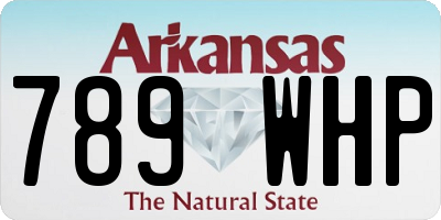 AR license plate 789WHP