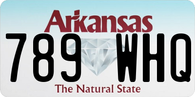AR license plate 789WHQ