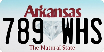 AR license plate 789WHS