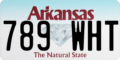 AR license plate 789WHT