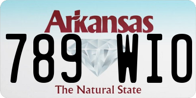 AR license plate 789WIO