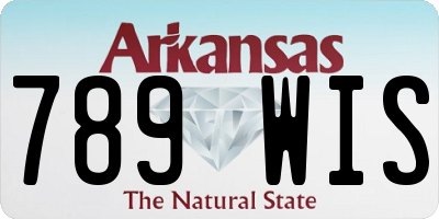 AR license plate 789WIS
