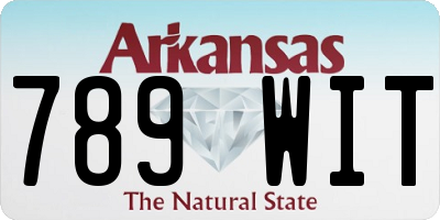 AR license plate 789WIT