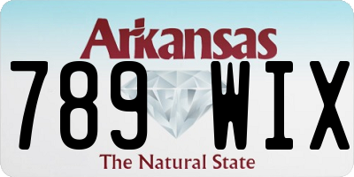 AR license plate 789WIX