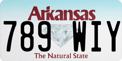 AR license plate 789WIY