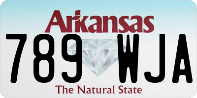 AR license plate 789WJA