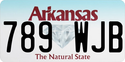 AR license plate 789WJB