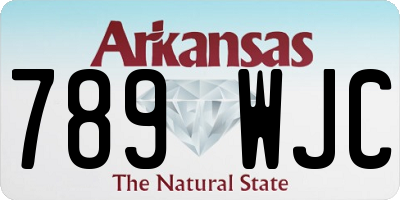 AR license plate 789WJC