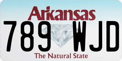 AR license plate 789WJD