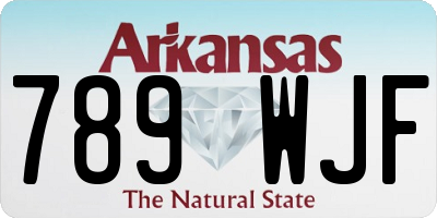 AR license plate 789WJF