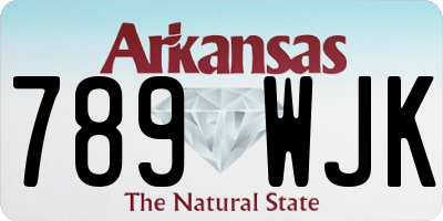AR license plate 789WJK