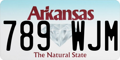 AR license plate 789WJM