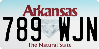AR license plate 789WJN