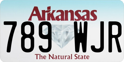 AR license plate 789WJR