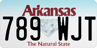 AR license plate 789WJT