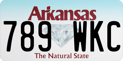 AR license plate 789WKC