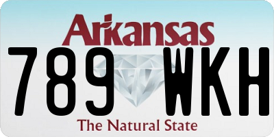 AR license plate 789WKH