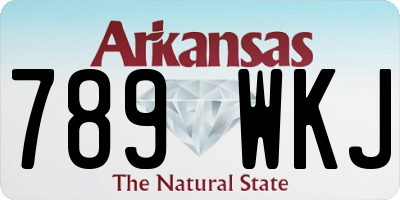 AR license plate 789WKJ