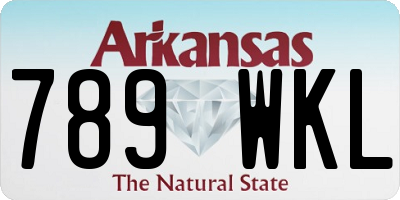 AR license plate 789WKL