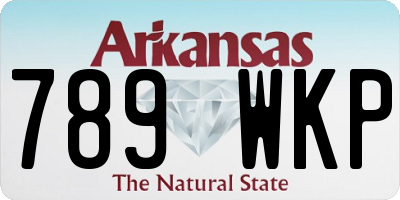 AR license plate 789WKP