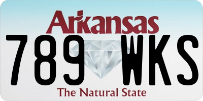 AR license plate 789WKS