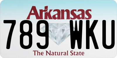 AR license plate 789WKU