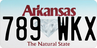 AR license plate 789WKX
