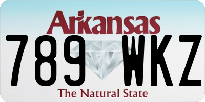 AR license plate 789WKZ