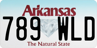 AR license plate 789WLD