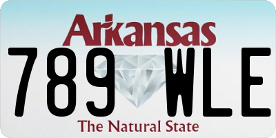 AR license plate 789WLE