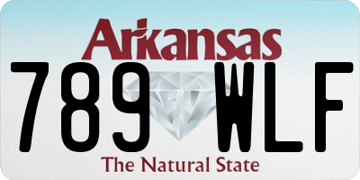 AR license plate 789WLF