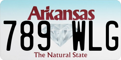 AR license plate 789WLG