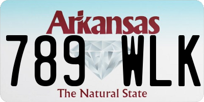AR license plate 789WLK