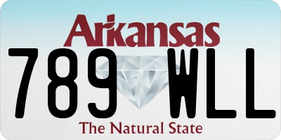 AR license plate 789WLL