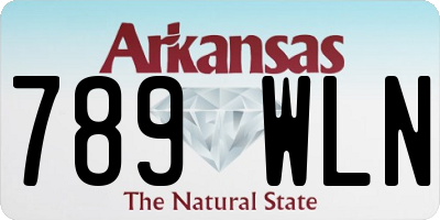 AR license plate 789WLN