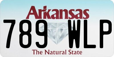 AR license plate 789WLP
