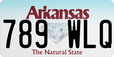 AR license plate 789WLQ