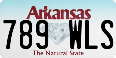 AR license plate 789WLS