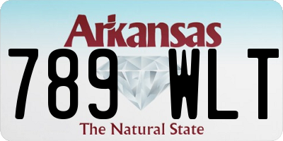 AR license plate 789WLT