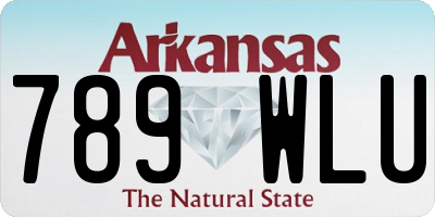 AR license plate 789WLU