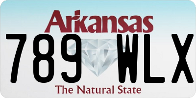 AR license plate 789WLX