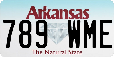 AR license plate 789WME