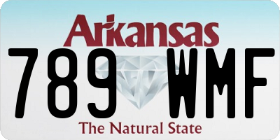 AR license plate 789WMF