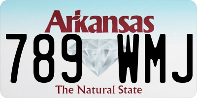 AR license plate 789WMJ