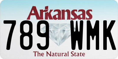 AR license plate 789WMK
