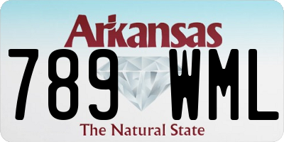 AR license plate 789WML