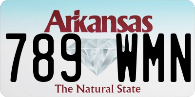 AR license plate 789WMN