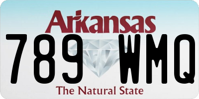 AR license plate 789WMQ